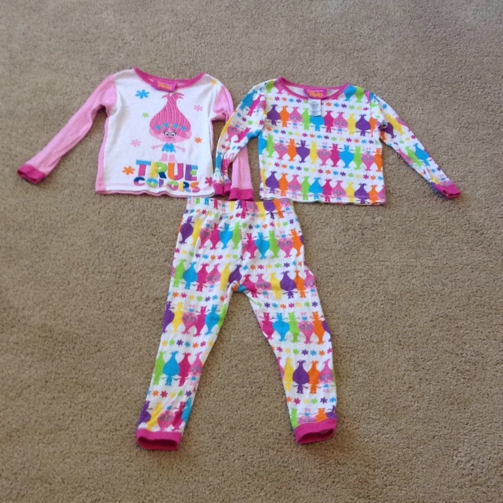 Trolls 3 piece Pajama Set
